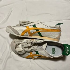 Onitsuka Tiger White and Yellow Sneakers